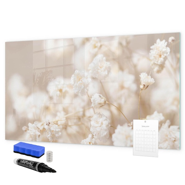 Magnetic dry erase board A creative place for memories and photos
