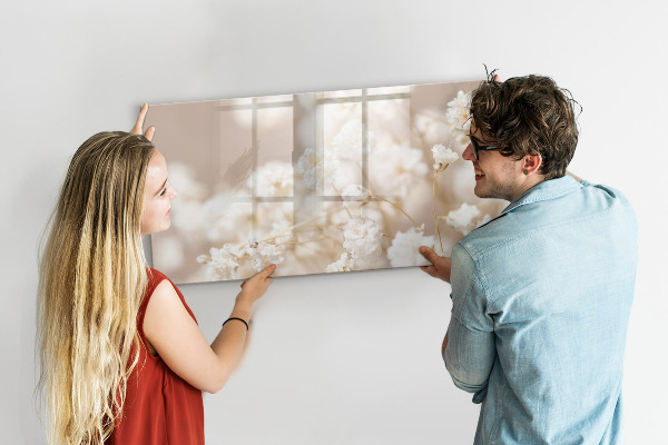 Magnetic dry erase board A creative place for memories and photos