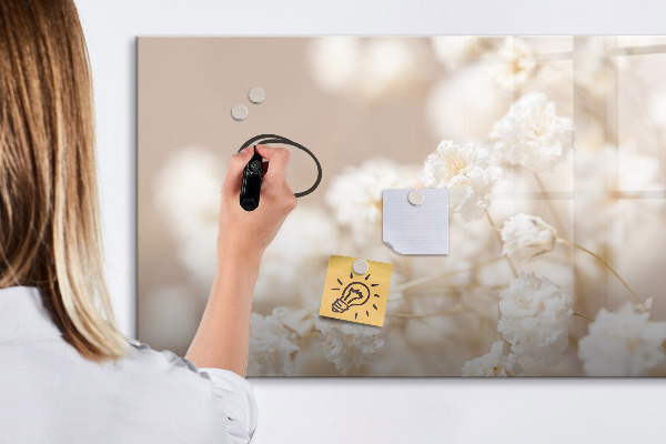 Magnetic dry erase board A creative place for memories and photos