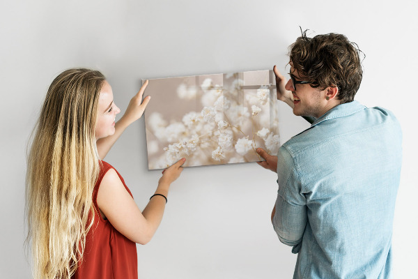 Magnetic dry erase board A creative place for memories and photos