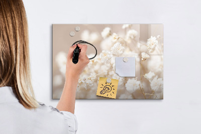 Magnetic dry erase board A creative place for memories and photos