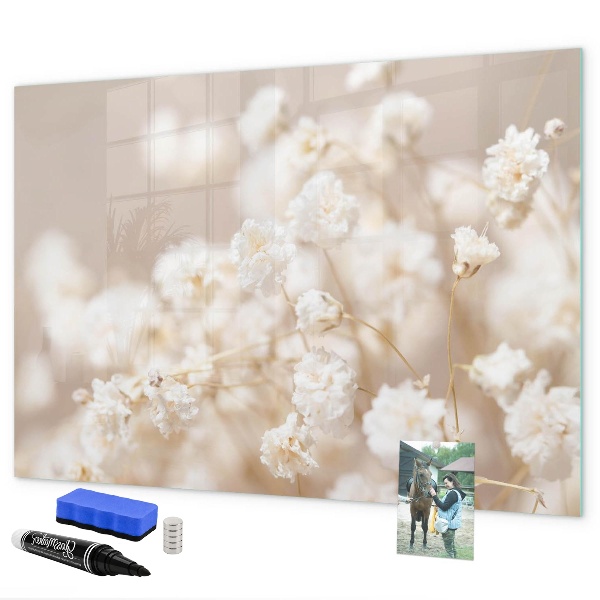 Magnetic dry erase board A creative place for memories and photos