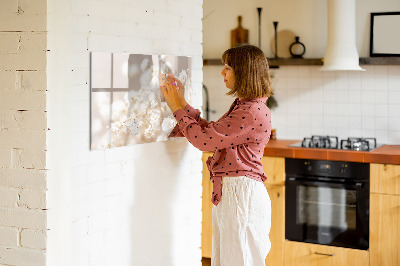 Magnetic dry erase board A creative place for memories and photos