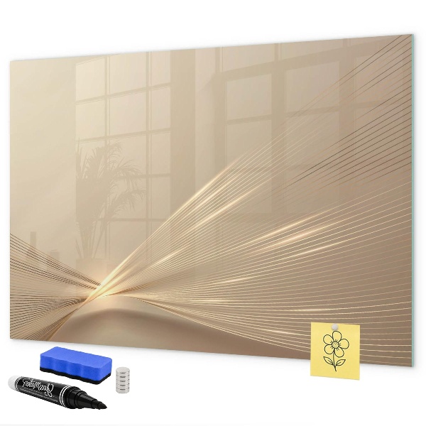 Magnetic dry erase board Modern board for notes and photos
