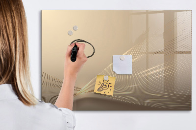 Magnetic dry erase board Modern board for notes and photos