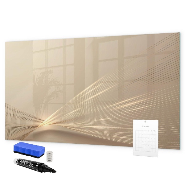 Magnetic dry erase board Modern board for notes and photos