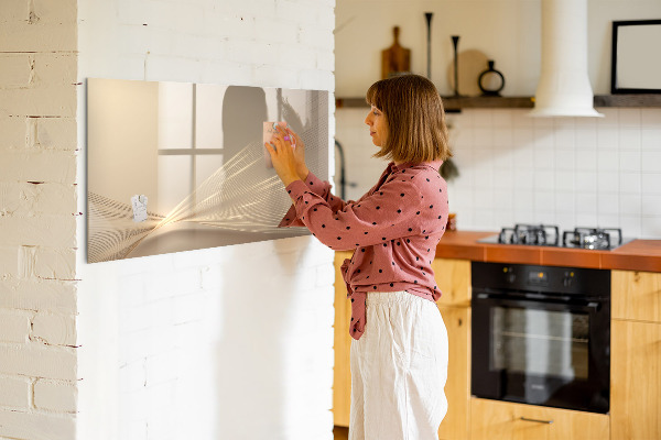 Magnetic dry erase board Modern board for notes and photos