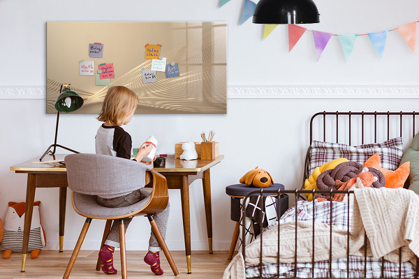 Magnetic dry erase board Modern board for notes and photos