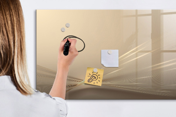 Magnetic dry erase board Modern board for notes and photos