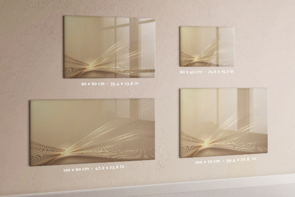 Magnetic dry erase board Modern board for notes and photos