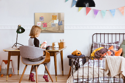 Magnetic dry erase board Modern board for notes and photos