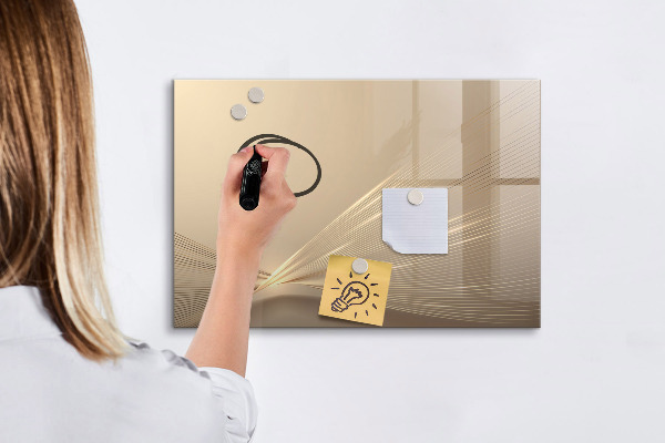 Magnetic dry erase board Modern board for notes and photos