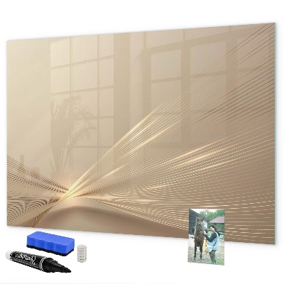 Magnetic dry erase board Modern board for notes and photos