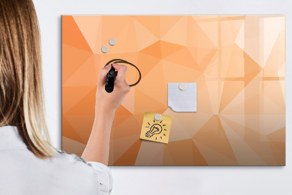 Dry erase board magnetic A colorful board for presenting photos