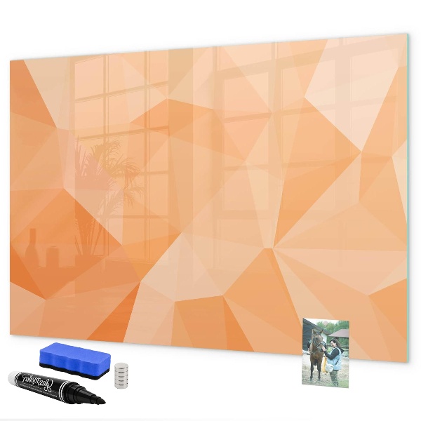 Dry erase board magnetic A colorful board for presenting photos