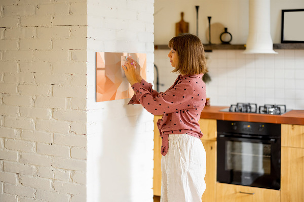 Dry erase board magnetic A colorful board for presenting photos