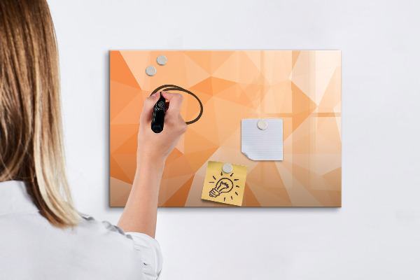 Dry erase board magnetic A colorful board for presenting photos