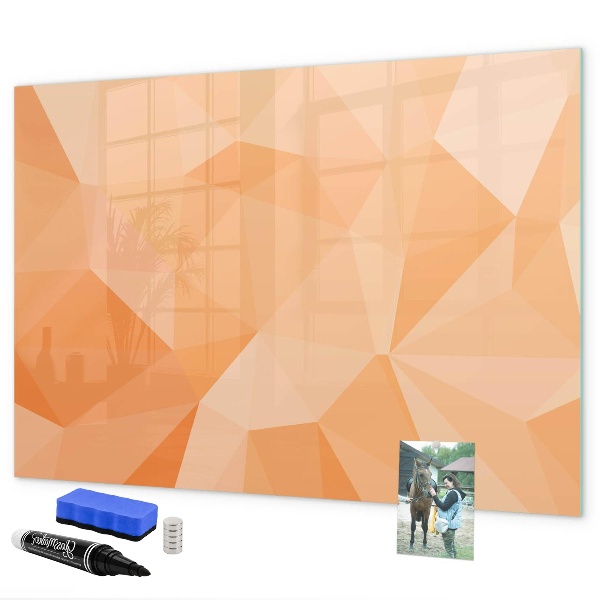 Dry erase board magnetic A colorful board for presenting photos