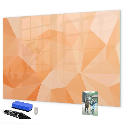 Dry erase board magnetic A colorful board for presenting photos