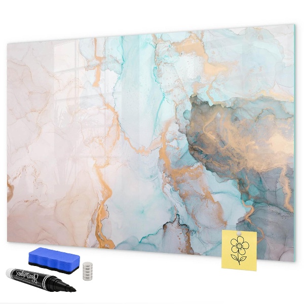 Magnetic dry erase board Stylish board for photos and notes