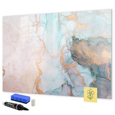 Magnetic dry erase board Stylish board for photos and notes