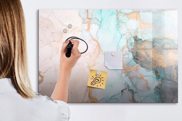 Magnetic dry erase board Stylish board for photos and notes