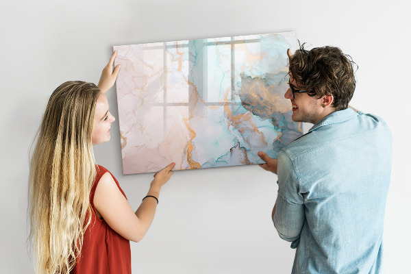 Magnetic dry erase board Stylish board for photos and notes