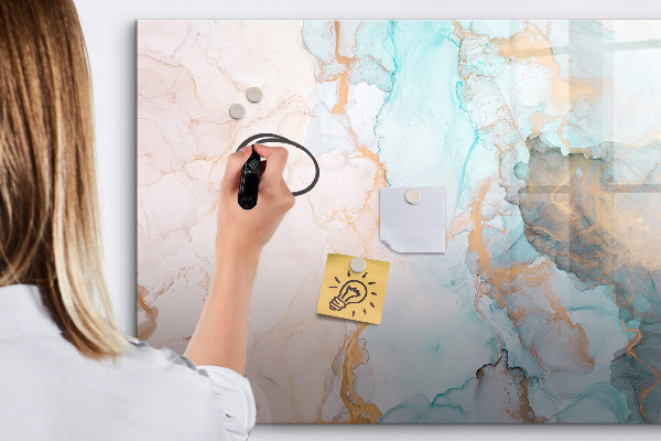 Magnetic dry erase board Stylish board for photos and notes
