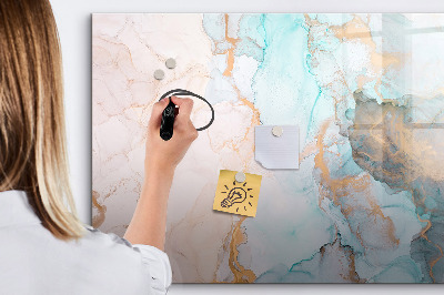 Magnetic dry erase board Stylish board for photos and notes