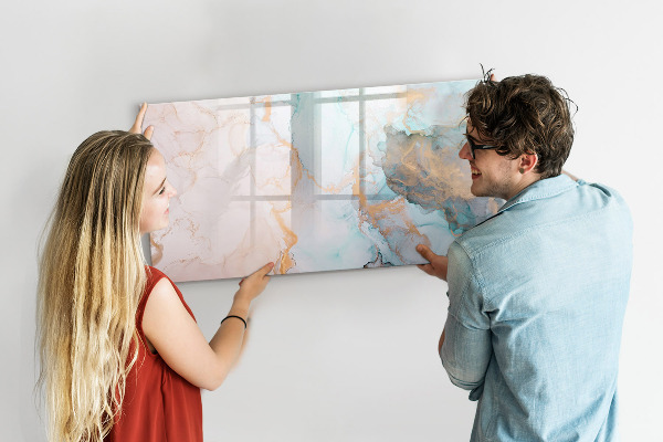 Magnetic dry erase board Stylish board for photos and notes