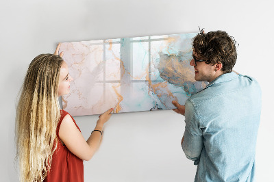 Magnetic dry erase board Stylish board for photos and notes