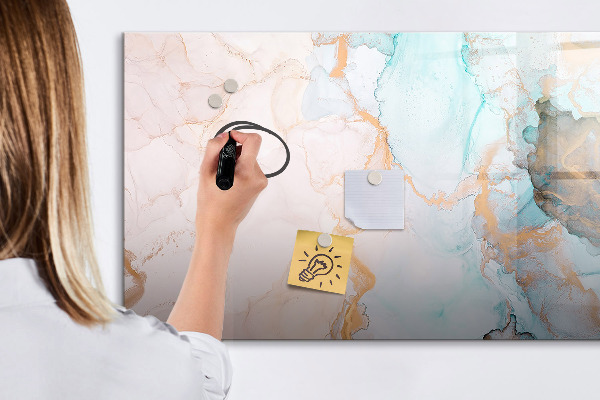 Magnetic dry erase board Stylish board for photos and notes