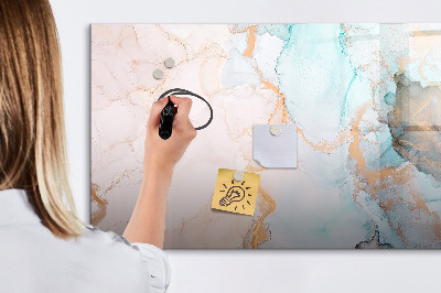 Magnetic dry erase board Stylish board for photos and notes