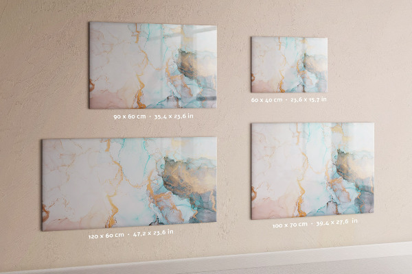 Magnetic dry erase board Stylish board for photos and notes