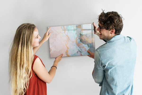 Magnetic dry erase board Stylish board for photos and notes