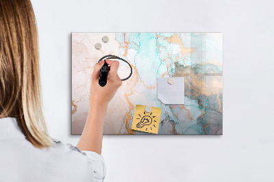 Magnetic dry erase board Stylish board for photos and notes