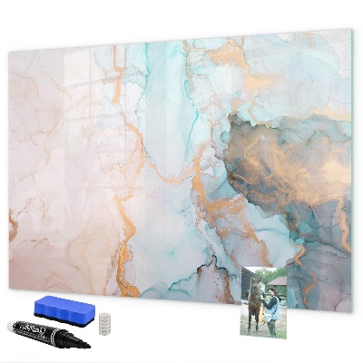 Magnetic dry erase board Stylish board for photos and notes