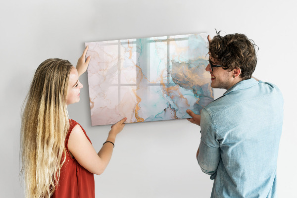 Magnetic dry erase board Stylish board for photos and notes