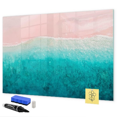 Magnetic dry erase board A colorful board for notes and photos