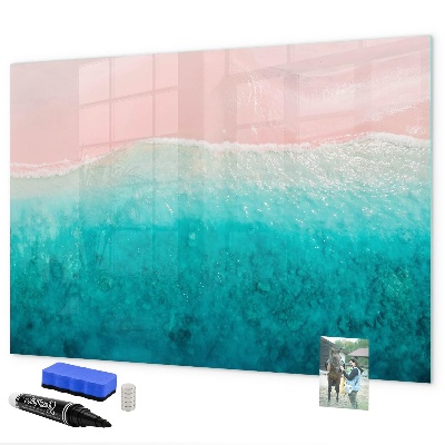 Magnetic dry erase board A colorful board for notes and photos
