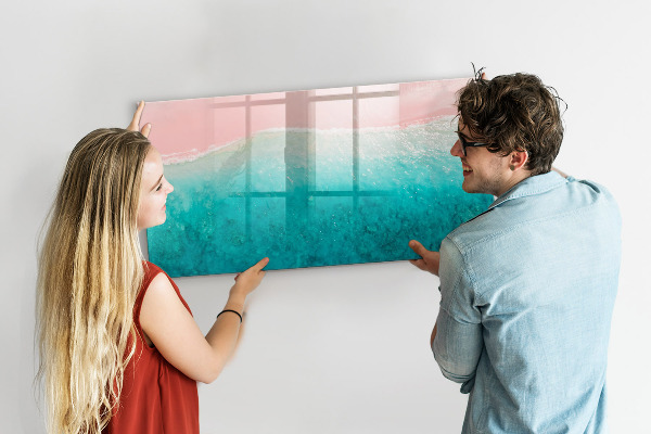 Magnetic dry erase board A colorful board for notes and photos