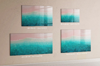 Magnetic dry erase board A colorful board for notes and photos