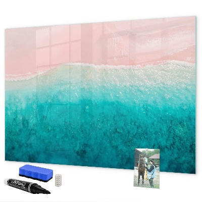 Magnetic dry erase board A colorful board for notes and photos