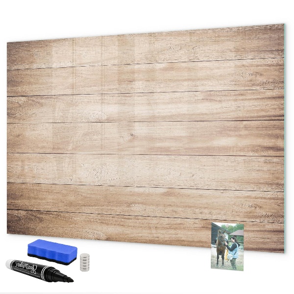 Magnetic dry erase board A stylish board for notes and photos