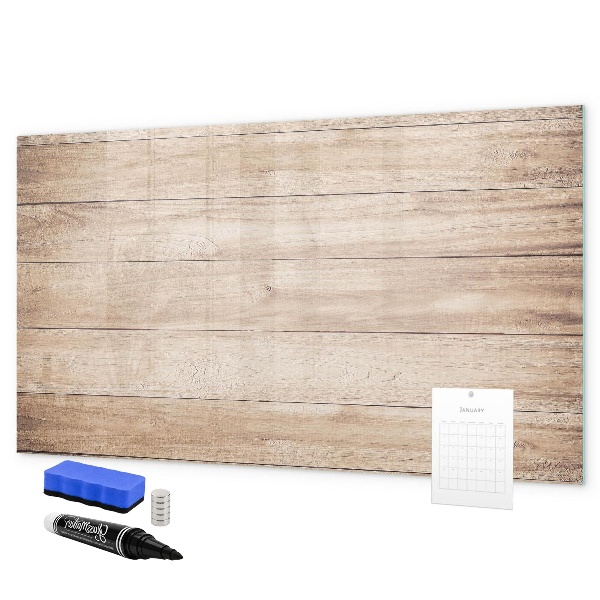 Magnetic dry erase board A stylish board for notes and photos