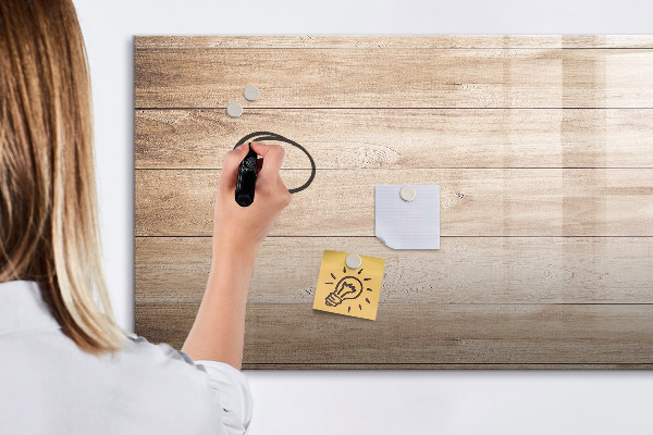 Magnetic dry erase board A stylish board for notes and photos
