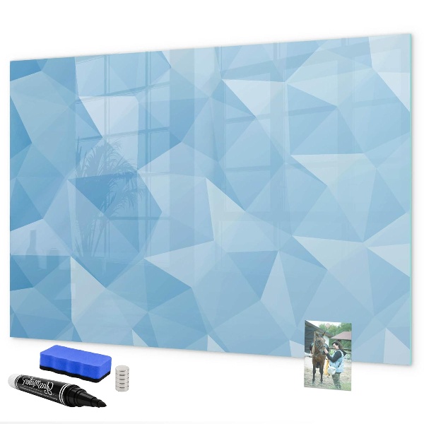 Magnetic dry erase board A colorful board for notes and photos
