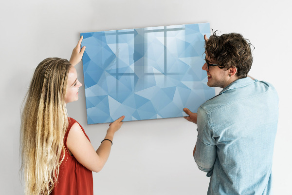 Magnetic dry erase board A colorful board for notes and photos