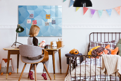 Magnetic dry erase board A colorful board for notes and photos