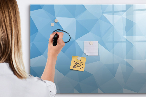 Magnetic dry erase board A colorful board for notes and photos